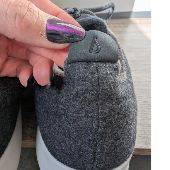 allbirds Athletic Lace Up Running Shoes Men's Size 12 Merino Wool Runners Gray - Picture 6 of 11